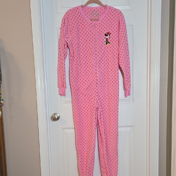 Disney Pink and Red Polka Dot Minnie Mouse Onsie Apparel Size Small - Picture 5 of 12